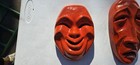 Vintage Frank Oma Tragedy And Comedy Pottery Mask