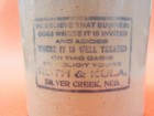 Vintage Blue Band Advertising Beater Jar - Roth   Kula - Silver Creek  Neb 