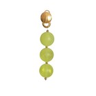 Pierre Cardin - 1995 Green Frosted Bead Single Earring