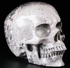 Huge 5 01  Picasso Jasper Carved Crystal Skull  Super Realistic  Crystal Healing