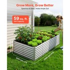 Uimoso Galvanized Metal Raised Garden Bed 8 X 4 X 2 Ft Rectangular Planter Box