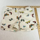 Gap Kids Girls Butterfly Print 5-pocket Midi Shorts Cream White Size 16