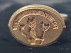 Vintage Gold Brass Devil Demon Ornate Wax Seal Stamper Florentine Nos Scroll Top