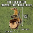 Crocodile Toilet Brush Holder   Toilet Brush Included   Overall Height 11 4 5 