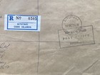 1974 Aitutaki- Cook Islands Registered Stampless Cover To Usa - Official Mail
