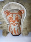 Vintage Carnival Knock Down Game Piece Circus Cat Double Sided - Read