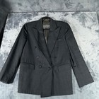 Vintage Brooks Brothers Blazer Boys 16r Gray Made Usa Wool Suit Jacket 90s