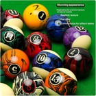 Pro-pool Billiard Ball Set  16 Marble Swirl Balls  57 2mm Standard Size