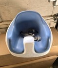 Bumbo Infant Floor Seat Baby Sit Up Chair With Adjustable Harness Blue