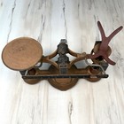 Antique Ohaus Cast Iron Mechanical Double Beam Balance Scale Apothecary 2 Kilos
