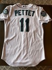 2012 Seattle Mariners 35th Anniversary Majestic Mlb Game Worn Jersey 44 Pettet