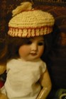 Antique Bleuette  Doll s Vintage Cotton Knit Hat  Only-not Doll- Not Slip