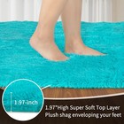 Lunevia Ultra-soft Shag Area Rug Non-slip Bottom Ideal For Living Room   Bedroom