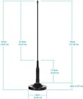 Vhf Uhf Police Scanner Antenna Magnetic Bnc Male Soft Whip Antenna For Uniden