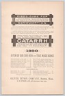 1890 Piso s Cure For Consumption   Catarrh Warren Pa  Print Ad