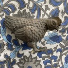 Antique Japanese Bronze Chicken Bird  Early 20th Century Late Meiji Period