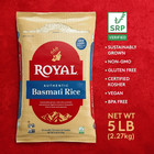 Authentic Royal Naturally Aged Indian White Basmati Rice  Long-grain  5 Lb