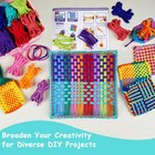 10-inch Large Potholder Weaving Loom Kit - 288 Premium Loops In 12 Colors - D   
