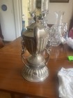 Heavy Antique Caral Sterling Silver Tilting Coffee Server Warmer  1 932 5 Grams