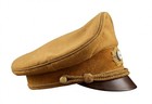 Ww2 German Brown Wool Peaked Visor Cap Gold Cord 1930s Historical Reproduction