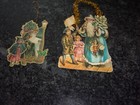 Kris Kringle Paper Christmas Ornaments Decorations - Preowned