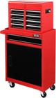 5-drawer Rolling Tool Chest Storage Cabinet With Drawers  Wheels Red   Black New