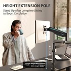 Single Monitor Desk Mount  Adjustable Gas Spring Monitor Arm For Lcd Pc Scree   
