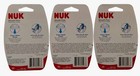 3 - 2 Pk  Nuk Smooth Flow Silicone Nipples - Anti-colic Air Vent - 6m  - 6 Total