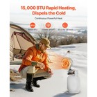 Propane Tank Top Heater 15000 Btu Infrared Radiant Single Burner Round