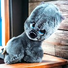 Vtg Applause Artic Arty Seal Stuffed Animal Plush Toy Grey Gray Sad Eyes Retro