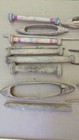 Large Lot Antique Primitive Wooden Weaving Loom Shuttles Textile Tools Bobbins