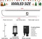 Weillsnow 328 Ft 1000 Led Red And Green Christmas String Lights With Remote