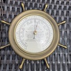 Swift   Anderson Boston Mass Brass Ship Aneroid Barometer Good Condition 