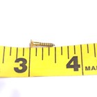 Vintage Nos  Solid Brass Wood Screws With Slotted Flat Head 1 2  X  2 - 12pk