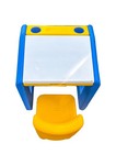 Vintage Little Tikes Child Size Desk And Yellow Chunky Chair In Great Condition