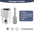 Upgraded Stainless Steel Top Wind Trailer Jack Crank Handle Cordless Drill 