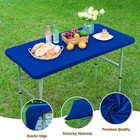 Fitted Rectangle Tablecloth 24 X 48 Inch 48  X 24   rectangular  Royal Blue