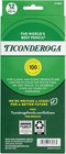 Ticonderoga Black No 2 Pencils Pack Of 12 Premium Smooth Graphite Eraser