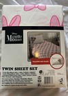 Disney World Minnie Mouse Twin Sheet 3 Piece Super Soft Bedding Set New