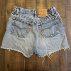 Vtg Levi s 501 Cut Off Denim Shorts Womens 13 W27xl2 Button Usa 1985 Daisy Dukes