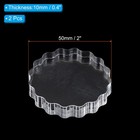 Acrylic Stamp Block  2 Pcs Clear Stamping Block Mounting Blocks Set Wave