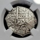 1750 Cob 4 Reales Ngc Au Neat 4-digit Date Spanish Colonial Potosi Bolivia  h920