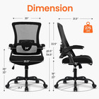 Office Chair High Back Desk Mesh Chair Comfy Computer Gaming Seat With Adjustabl