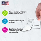 Invisalign Cleaning Crystals For Clear Aligners And Retainers   50 Packets 