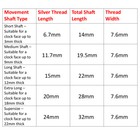 New Ok888 Replacement Quartz Clock Movement Mechanism Hand Holes 3 6mm   5 5mm