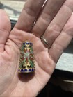 Vintage Chinese Cloisonn   Thimble With Enamel Floral Design
