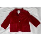 Janie And Jack Red Velvet Blazer Jacket Holiday 12-18 Months