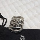 King Baby Silver Metal Stackable Band Ring Size 9 Round Shape No Stone