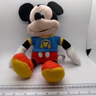 Disney Mickey Mouse Plush Toy  Blue Shirt Stuffed Animal 13in