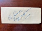 Vintage Pristine 2x5 Album Signed Mlb Hof Al Simmons    Uk Boxer Bill Conner    